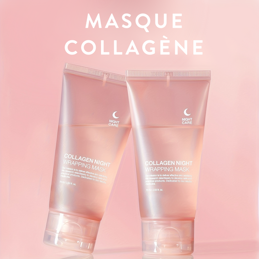 Masque Visage Hydratant au Collagène avec Pinceau