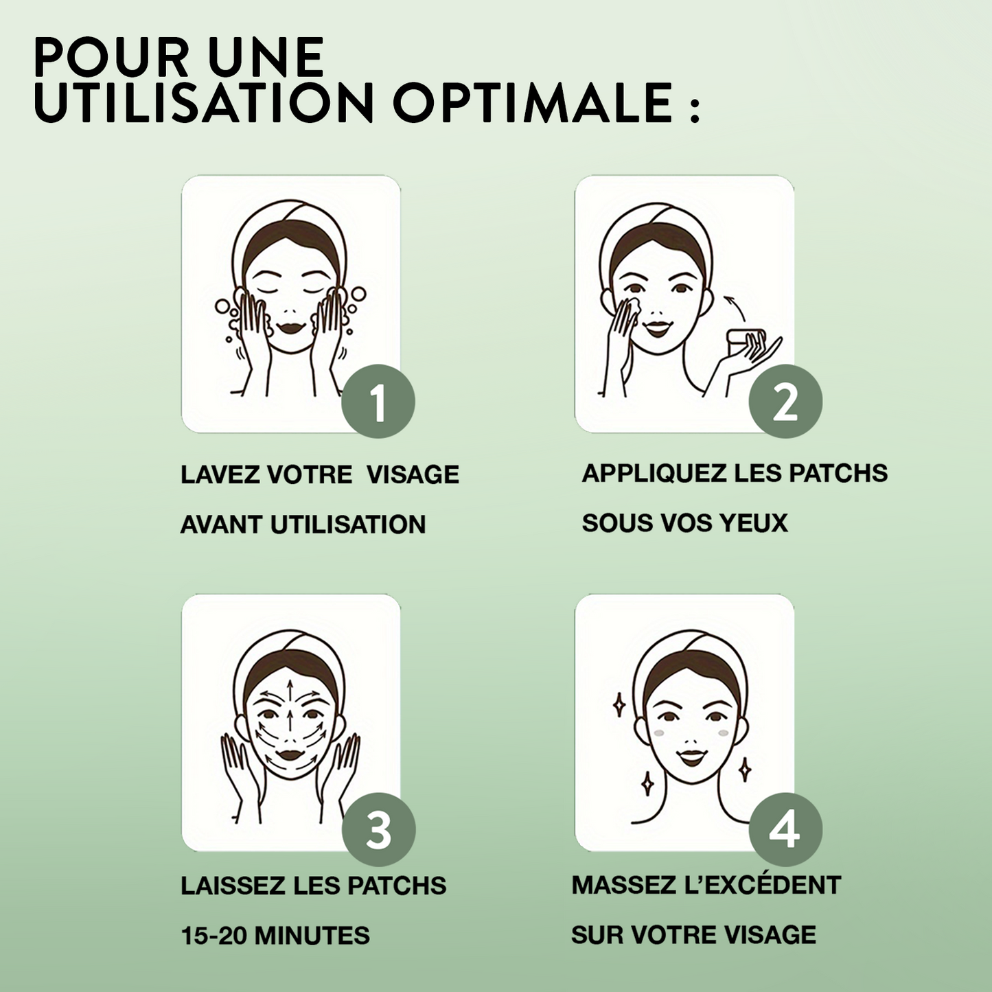 Masque pour les yeux à l'Aloe Vera et au Collagène